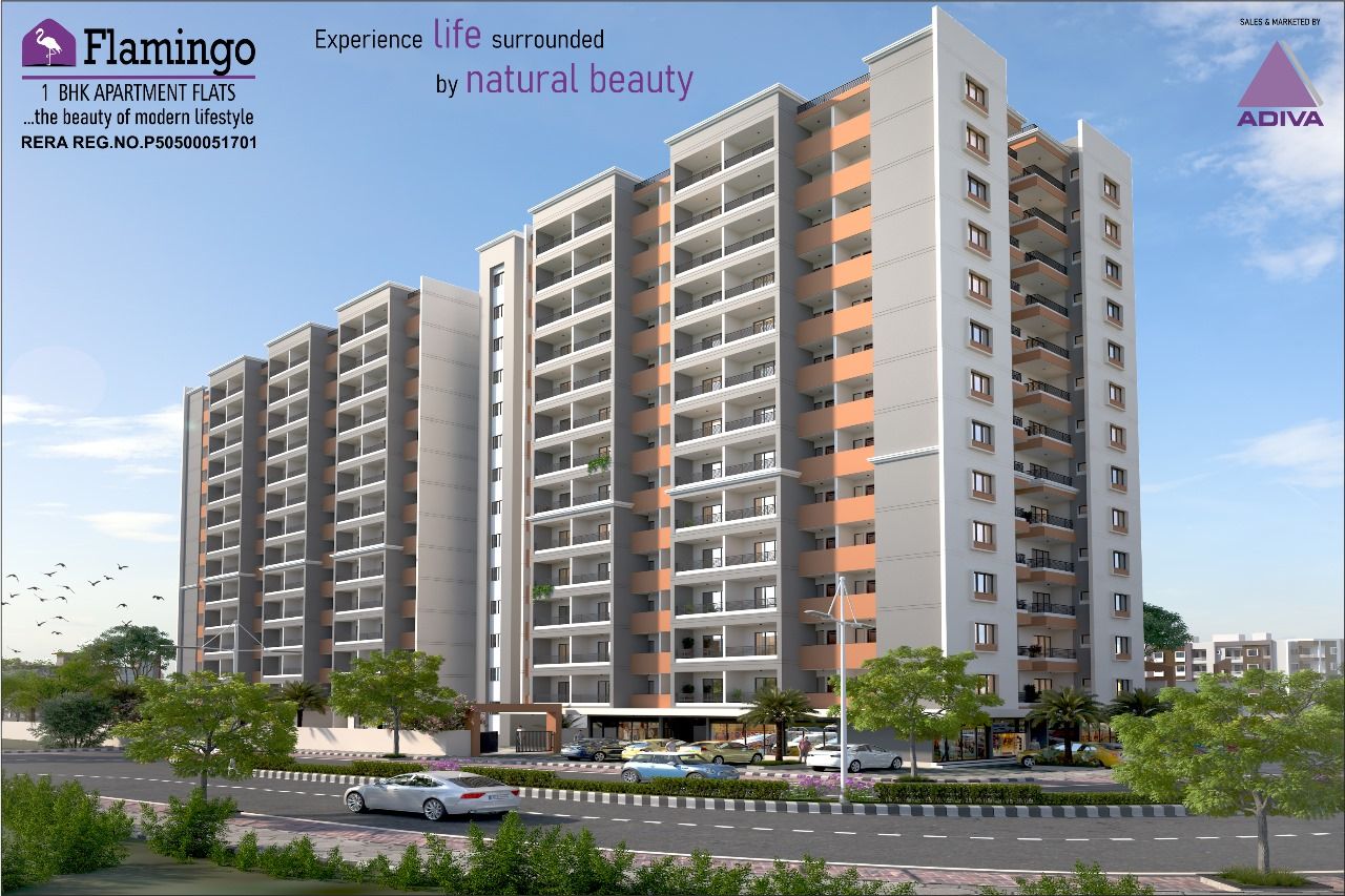 Hakimi Flamingo Residency 1 BHK apartment towers, Koradi Road, Nagpur