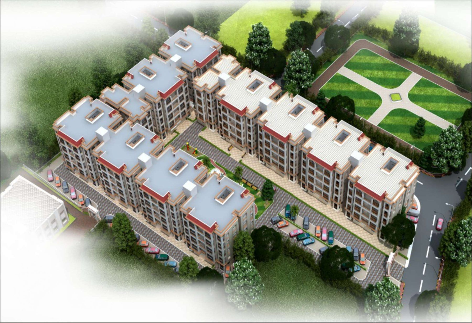 Kasturi Garden gated campus 3D view