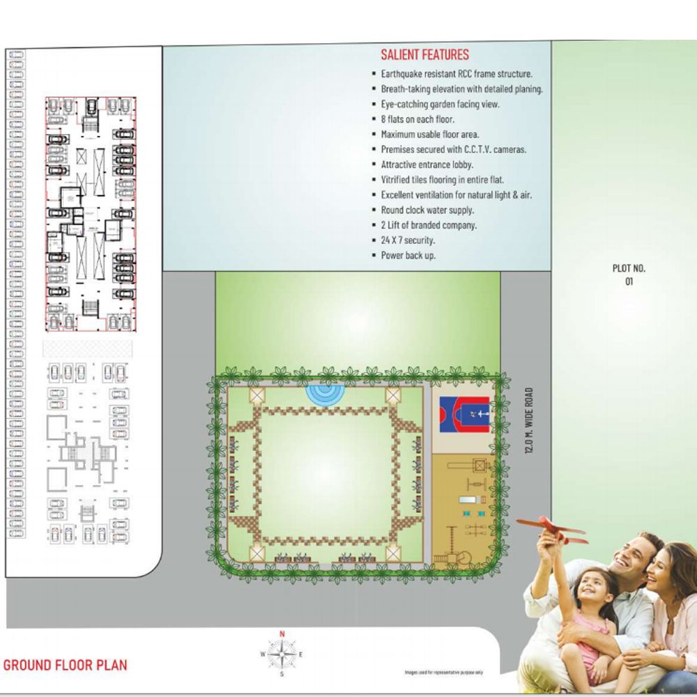 Raj Homes ground floor site plan